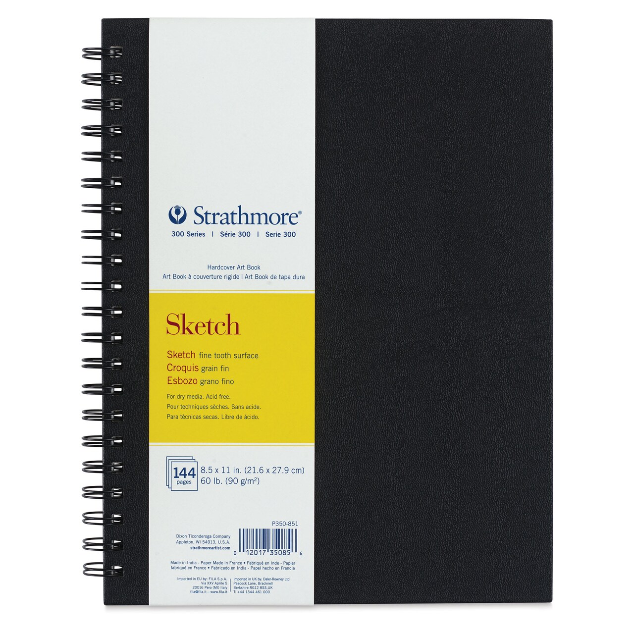 Strathmore 300 Series Sketch Hardcover Wirebound Art Book - 8-1/2" x 11"